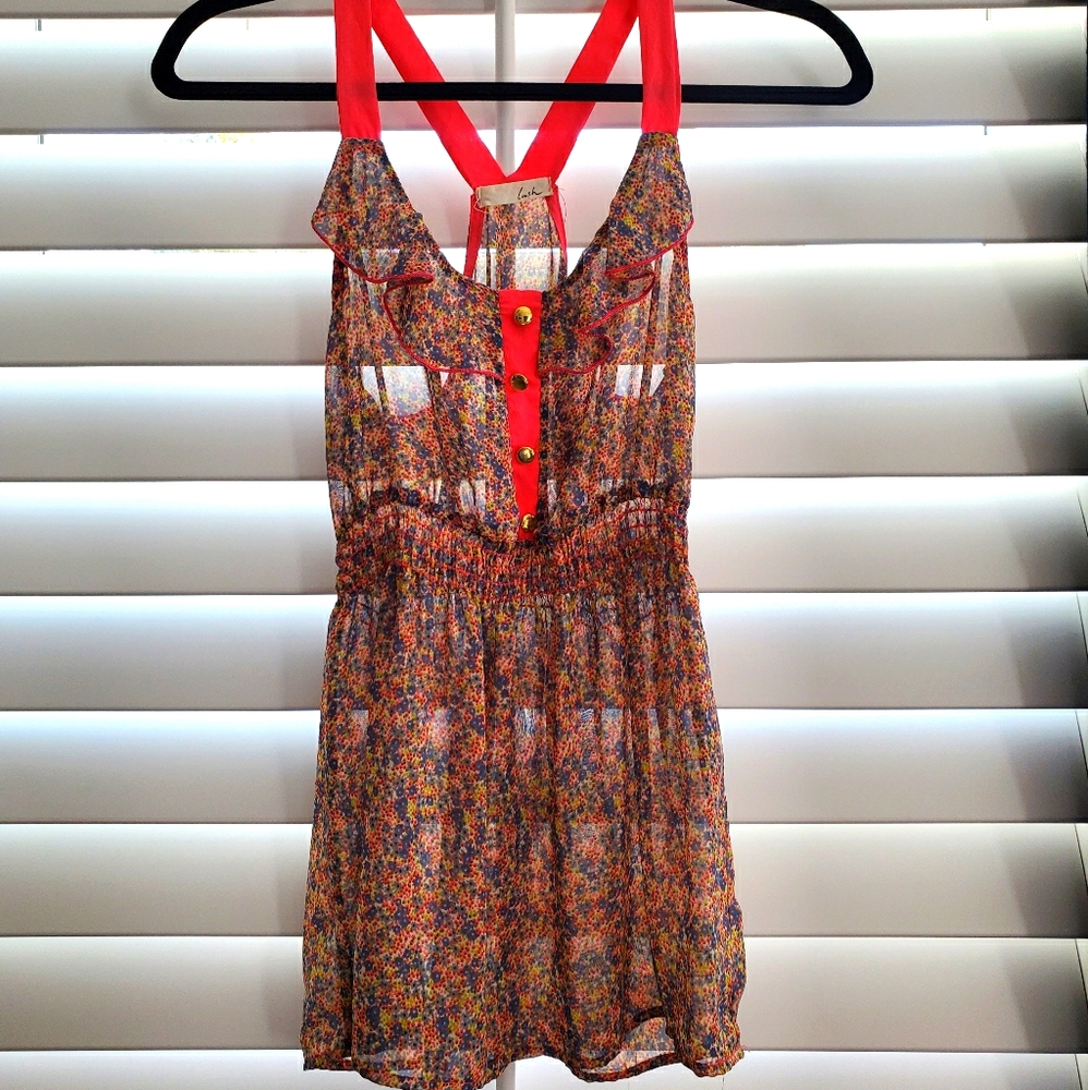 Lush, boutique summer tank.  Size small.